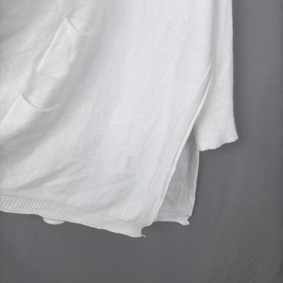 Mer Sea Sweater Womens One Size White Catalina Travel Oversized Boxy Lagenlook - Picture 6 of 8